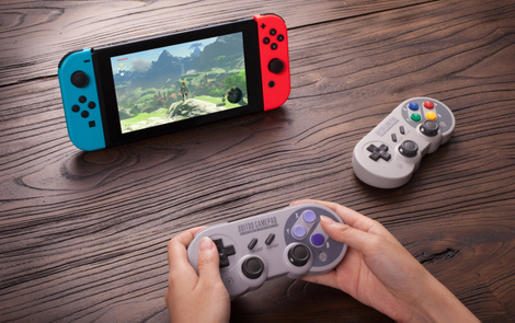 Illustration for article titled This SNES-Style Nintendo Switch Controller Is Designed to Play 32 Years of Games